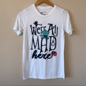 Disney ‘We’re All Mad Here’ White Shirt